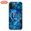 Custom Personalized Turtle Phone Case For Iphone and Samsung - Up to 6 Turtles - I Love You To The Moon And Back - IUNAG8