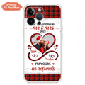 Custom Personalized Couple Photo Phone Case - Christmas Gift Idea For Couple/ Him/ Her - Our 1st Christmas As Mr & Mrs - Case For iPhone/Samsung