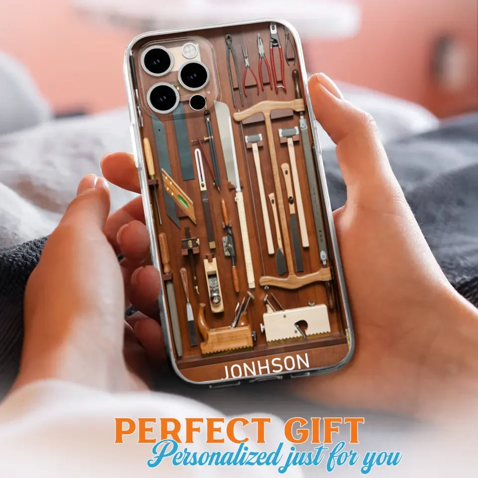 Custom Personalized Carpenter Toolbox Phone Case - Case For iPhone, Samsung And Xiaomi - J59VWE