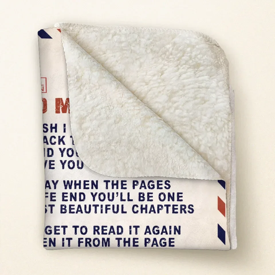 Personalized To My Wife Quilt/Fleece Throw Blanket - Gift Idea For Veteran's Wife - I Wish I Could Turn Back The Clock