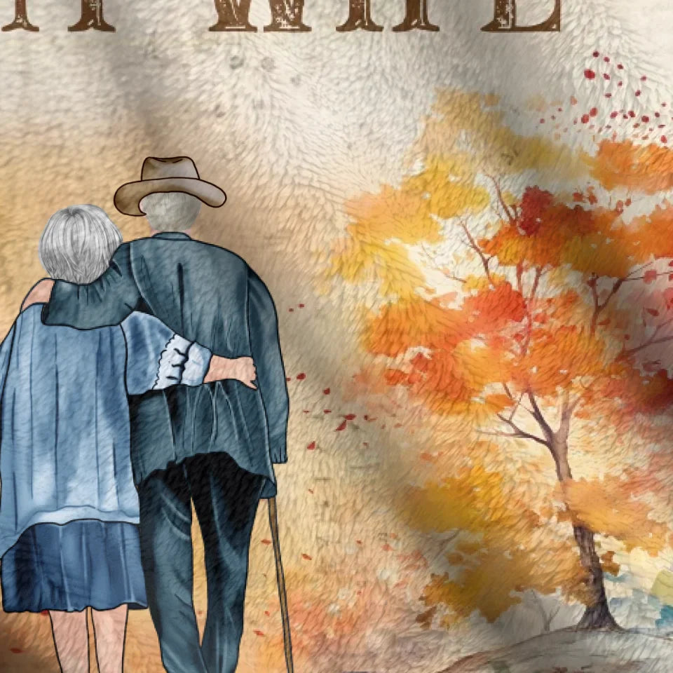 Personalized Old Couple Quilt/Fleece Throw Blanket - Gift Idea For Wife From Husband - Still You Are My Queen Forever