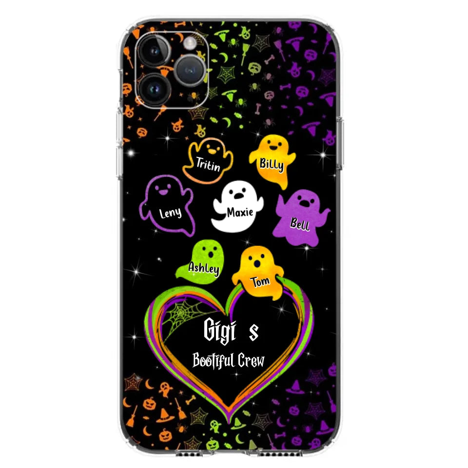 Custom Personalized Gigi's Bootiful Crew iPhone/Samsung Phone case - Halloween Gift for Grandma and grandkids - Up to 7 Grandkids