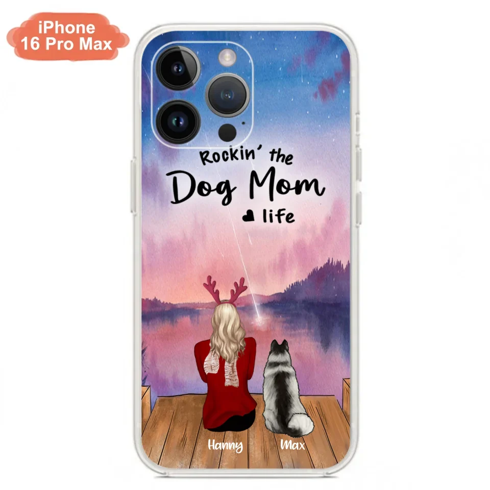 Custom Personalized Family Christmas Phone Case - Life Is Better With Dogs