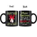 Personalized Stepdad Coffee Mug - Christmas Gift Idea For Stepdad - Merry Christmas From The Kid You Inherited When You Started Shacking Up With My Mom