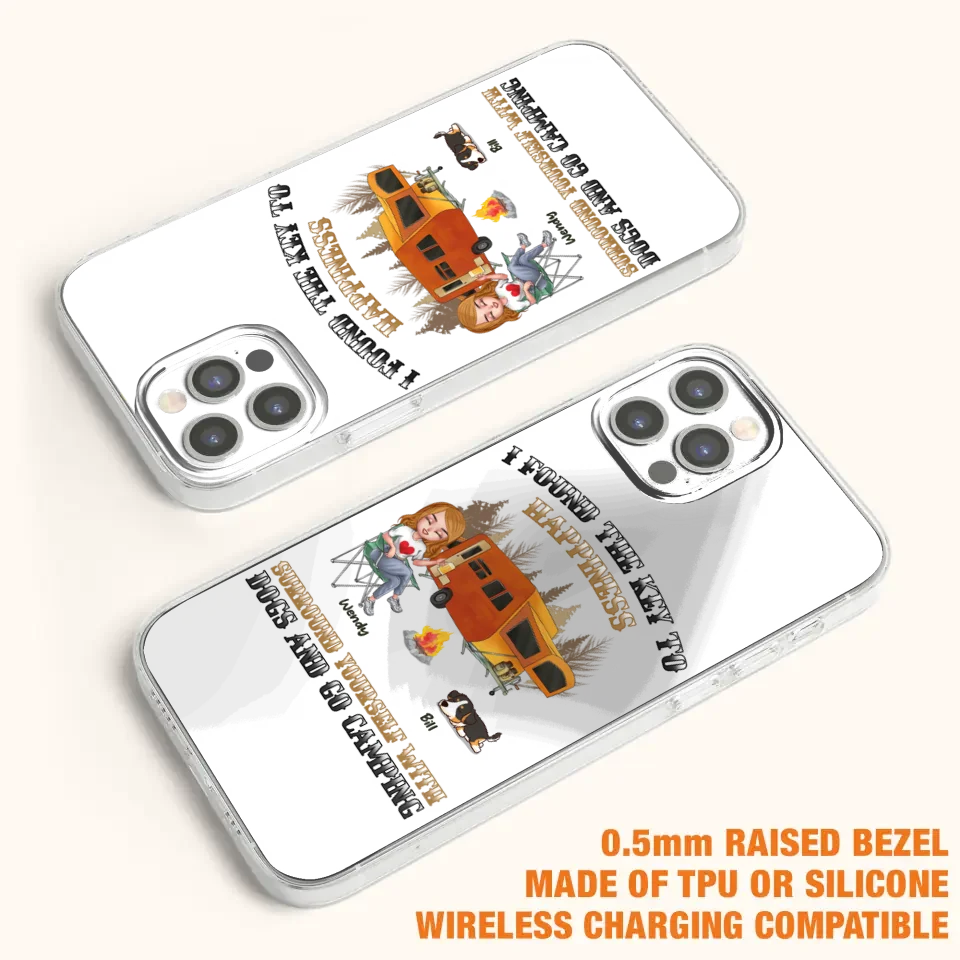Custom Personalized Dog Camping Queen Phone Case - Gift Idea For Camping Lovers/Friends/ Dog Mom - Upto 5 Dogs - Case For iPhone And Samsung