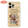 Custom Personalized Mother Phone Case - Upload Photo - Gift Idea For Mom/Daughter - Because Of You I Laugh A Little Harder Cry A Little Less - Case For iPhone/Samsung