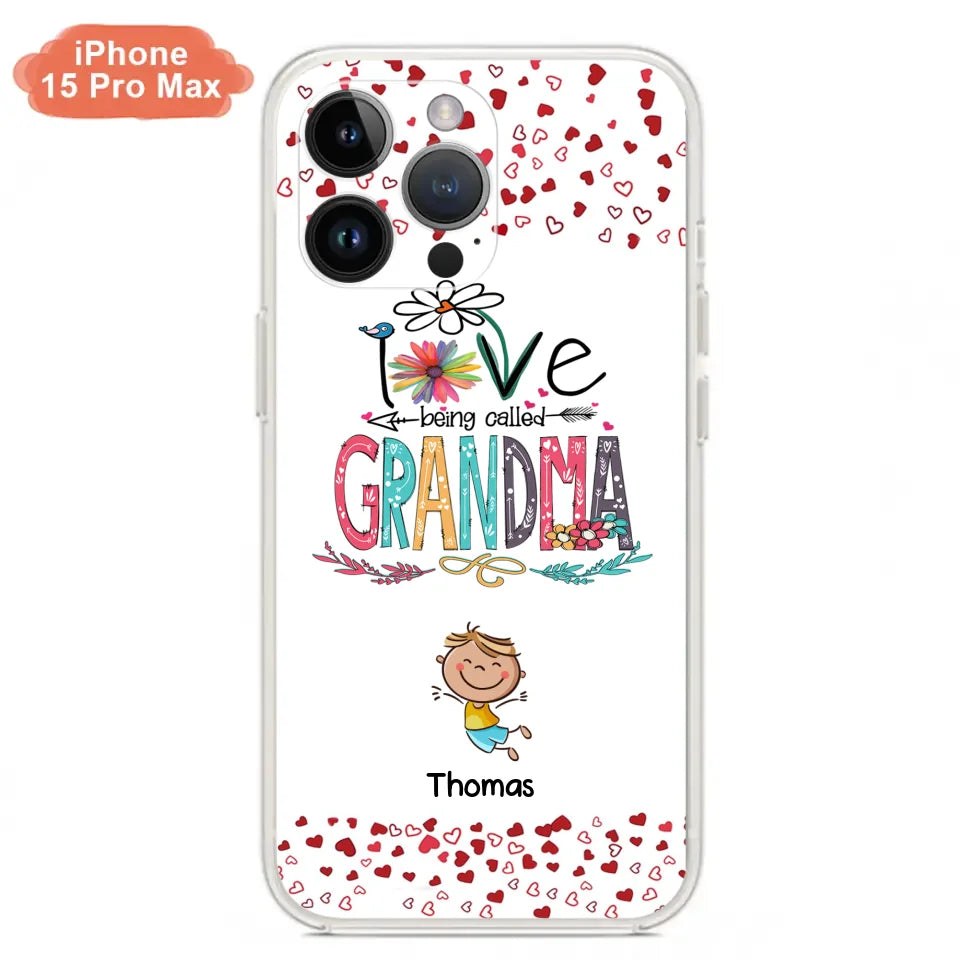 Custom Personalized Blessed To Be Called Nana Phone Case - Upto 5 Kids - Gift Idea For Nana/ Mama/Kids - Case For iPhone And Samsung