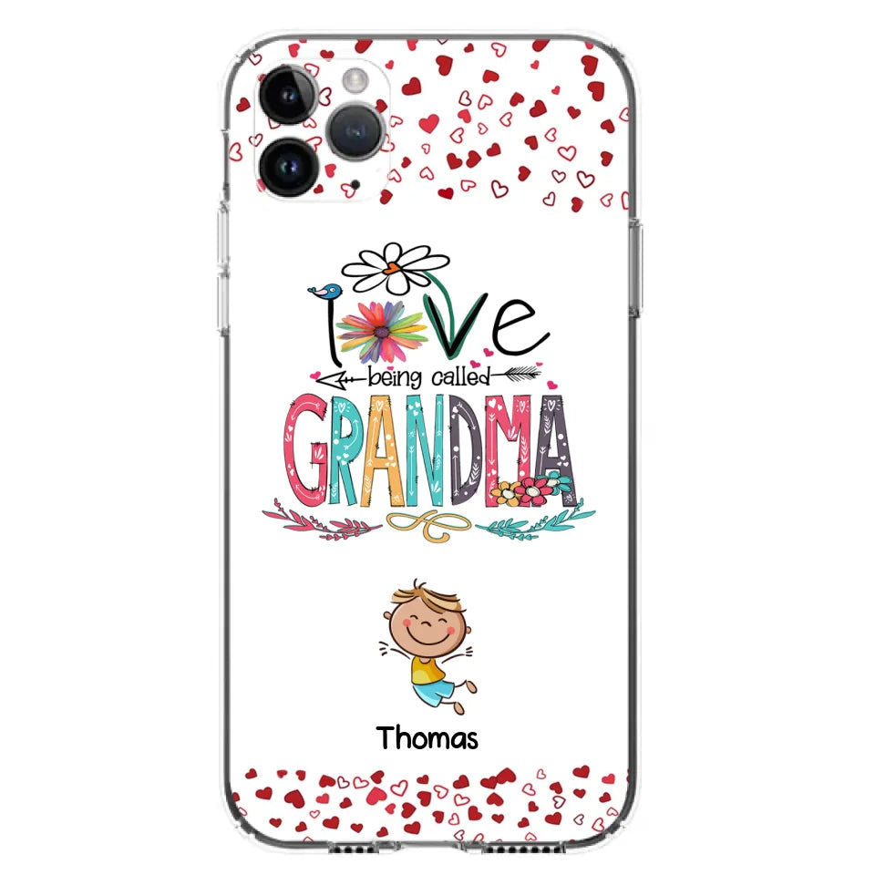 Custom Personalized Blessed To Be Called Nana Phone Case - Upto 5 Kids - Gift Idea For Nana/ Mama/Kids - Case For iPhone And Samsung
