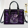 Personalized Witch PU Leather Handbag With Long Straps - Halloween Gift Idea For Witch - Soul Of A Witch Heart Of A Dragon