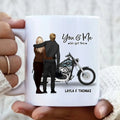 Personalized Biker Couple Coffee Mug - Gift For Couple, Bikers - Mother's Day Gift For Wife From Husband