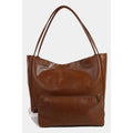 Fame Faux Leather Tote Bag
