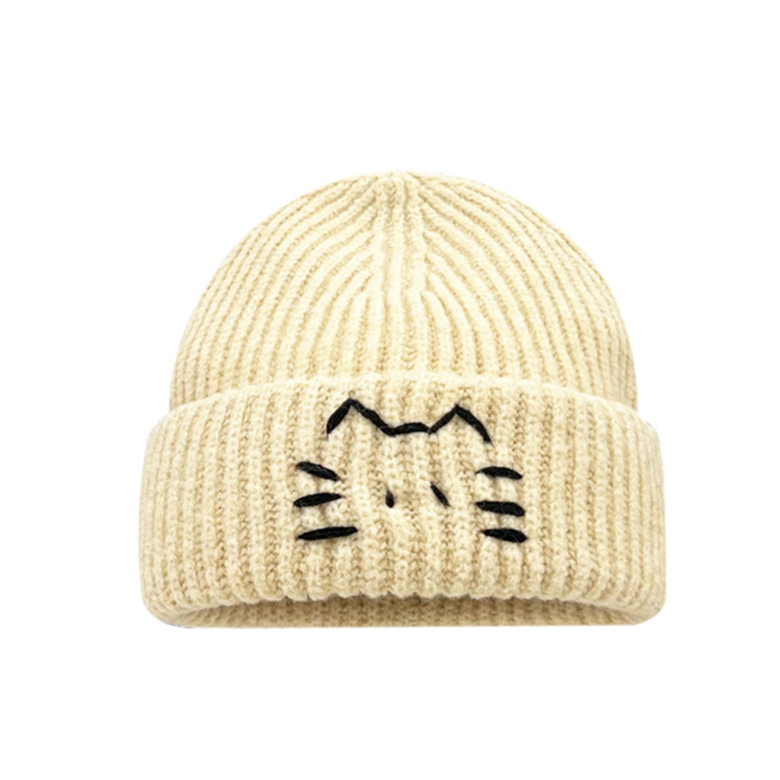 Women's Cute Cat Line Knitted Beanie Hat