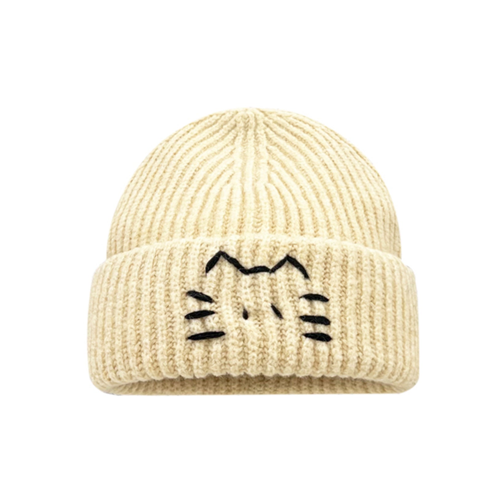 Women's Cute Cat Line Knitted Beanie Hat