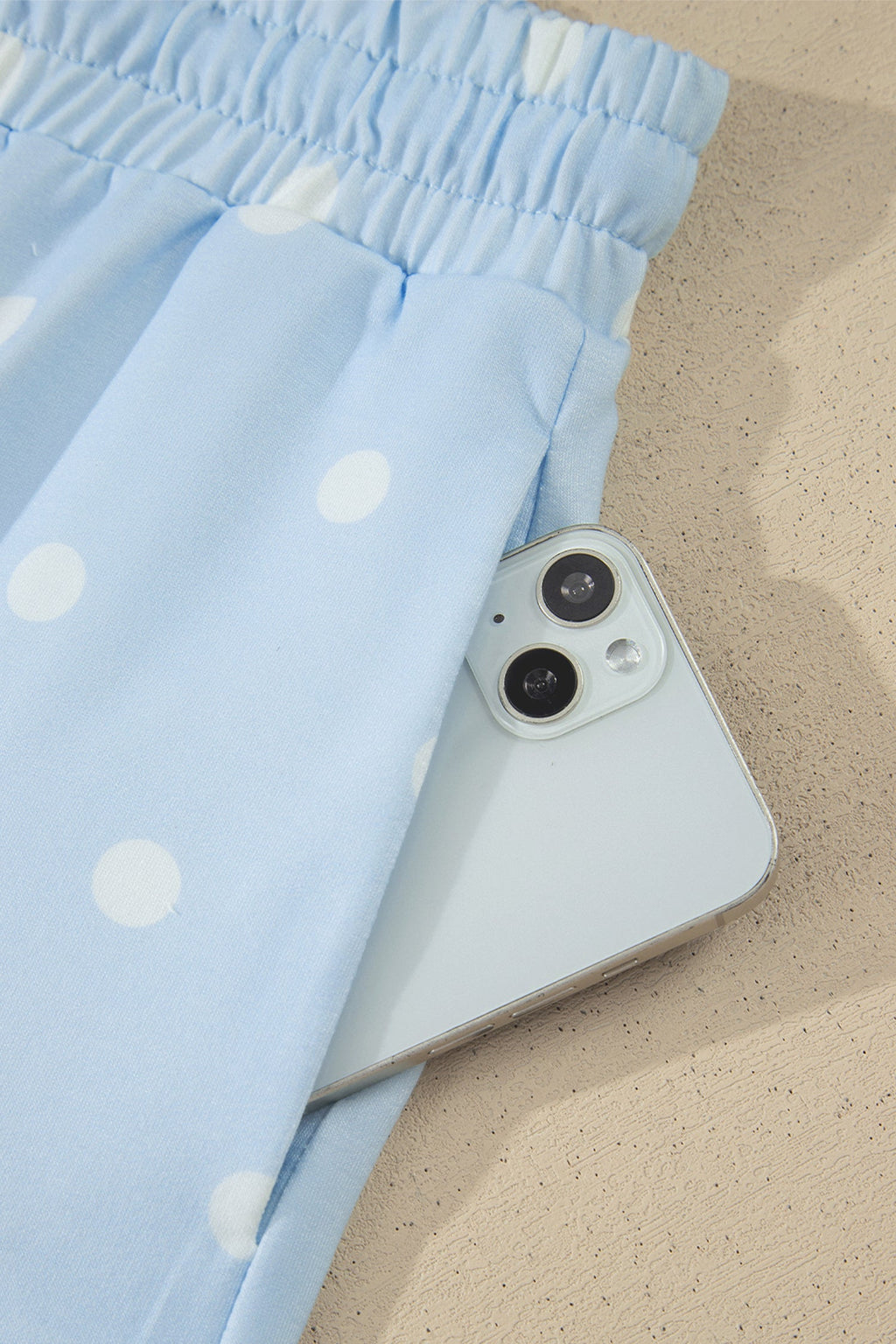 Kimber Polka Dot Loose Tee with Exposed Seam Details