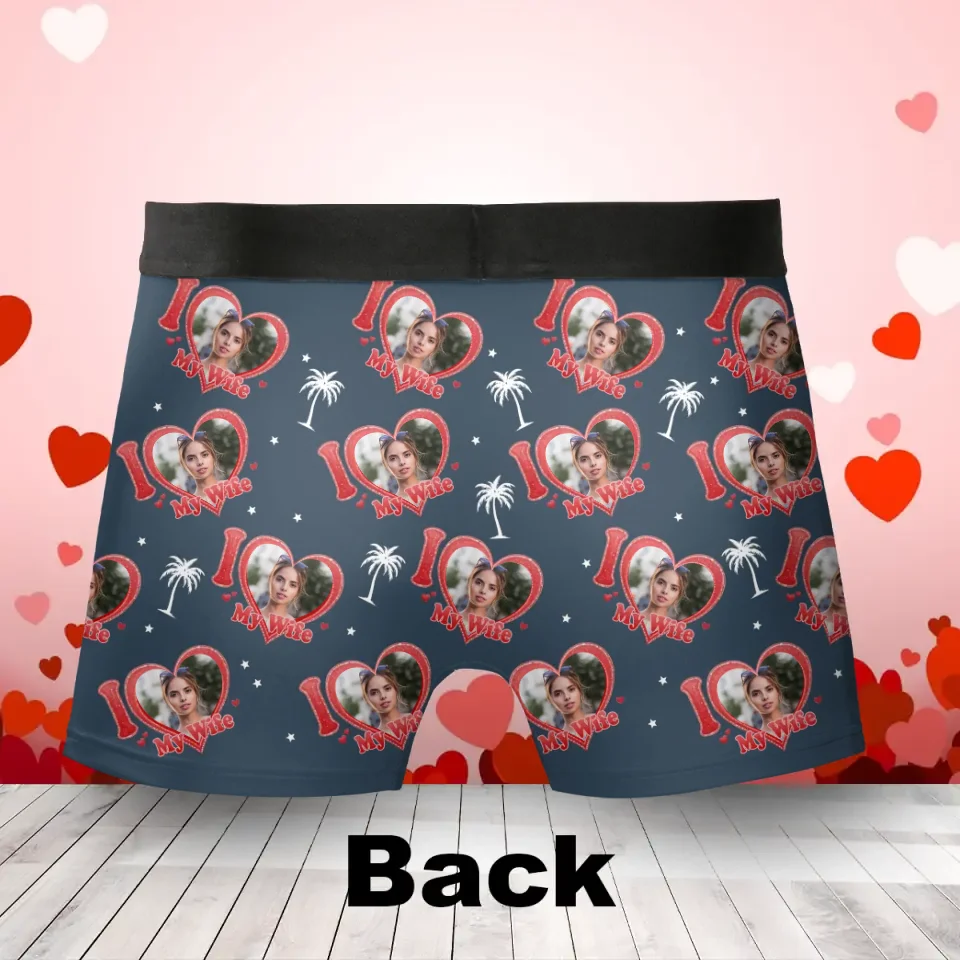 Personalized Funny Men's Boxer Briefs - Upload Photo - Funny Gift Idea For Men, Boyfriend, Husband - My Girlfriend/Wife