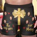 Funny Men's Boxer Briefs - Gift Idea For Men, Boyfriend, Husband - Upload Photo - The Big Gift