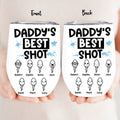 Personalized Father's Day Wine Tumbler - Gift Idea To Dad With up to 7 Sperms - Daddy's Best Shot