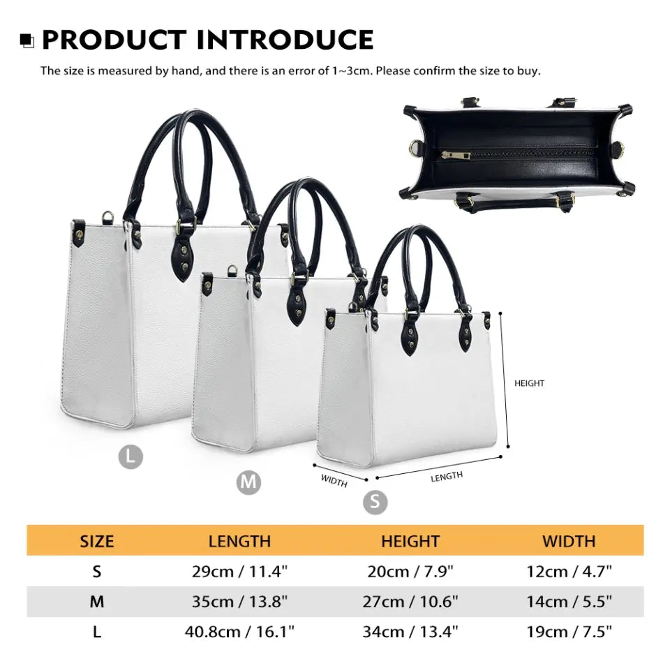 Personalized God Says You Are PU Leather Handbag With Long Straps - Mother's Day Gift Idea For Grandma/Mom/Daughter