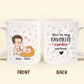 Personalized Funny Couple Coffee Mug - Valentine's Day Gift Idea For Husband/Wife - You Are My Favorite Cardio Workout