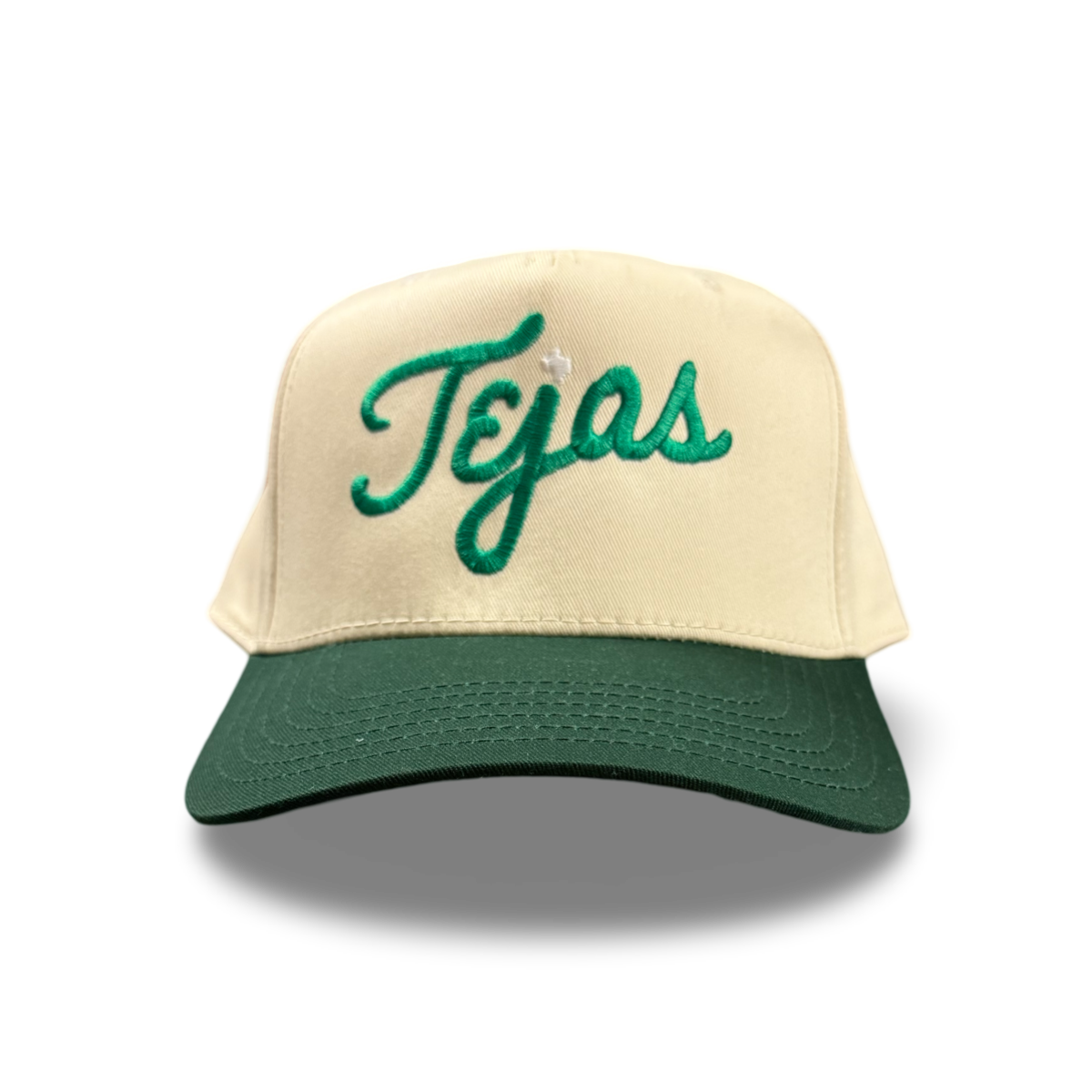 El Tejas A-Frame Snapback Hat - Two-Tone Cream & Multi Baseball Cap