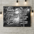 Personalized Family Canvas - Gift Idea For Family/Parents with up to 7 Members - Family A Whole Lot Of Love