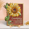 Personalized Grandmother Sunflower Wooden Art - Mother's Day Gift To Grandma - Grandchildren Fill A Space In A Grandmother's Heart