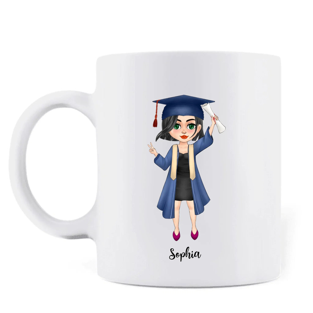 Personalized Graduation Coffee Mug - Gift Idea For Daughter/Granddaughter From Mom, Nana - Love You For The Rest Of Mine