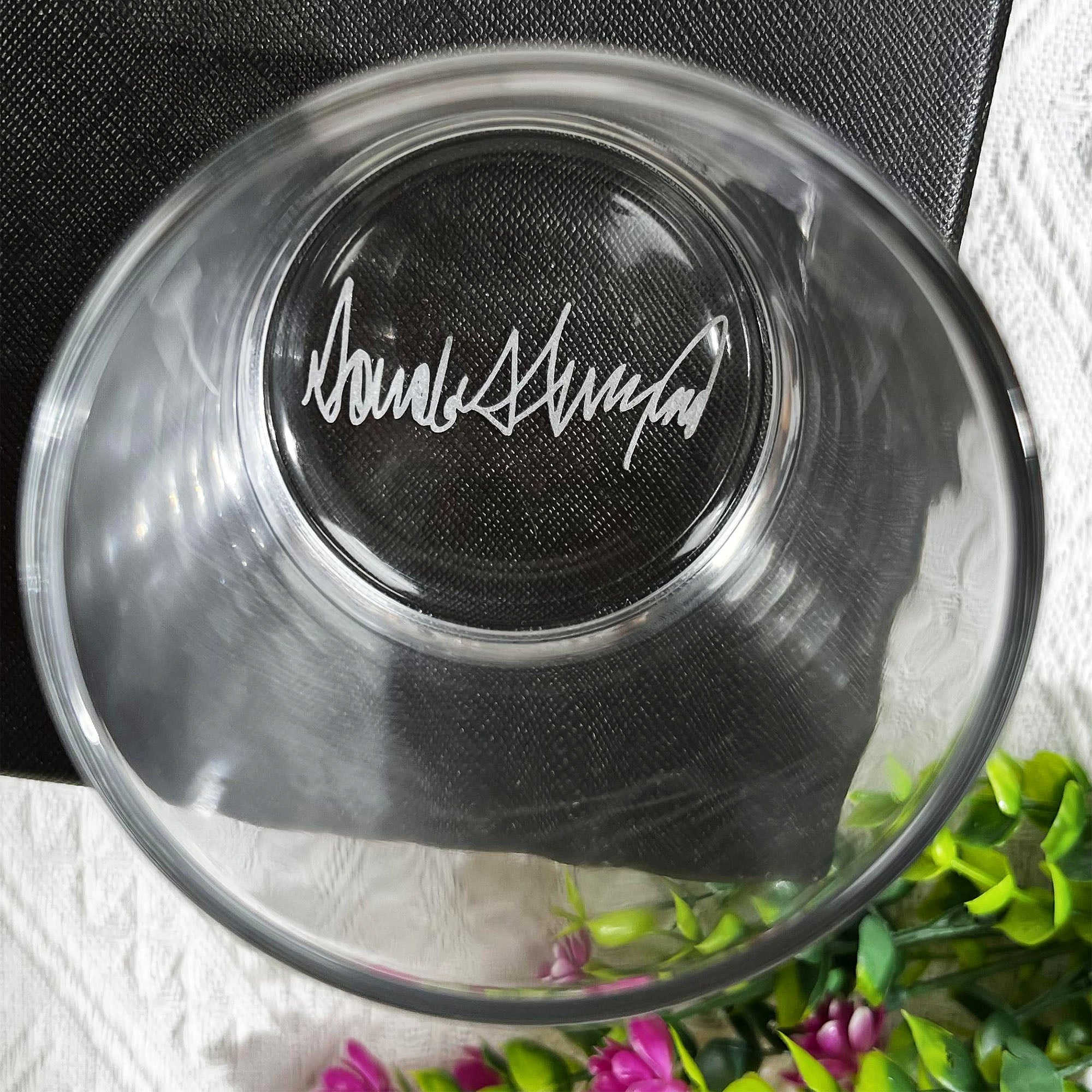 You Missed Trump Fight 2024 Clear Whiskey Glass Rocks Glass - Image 2