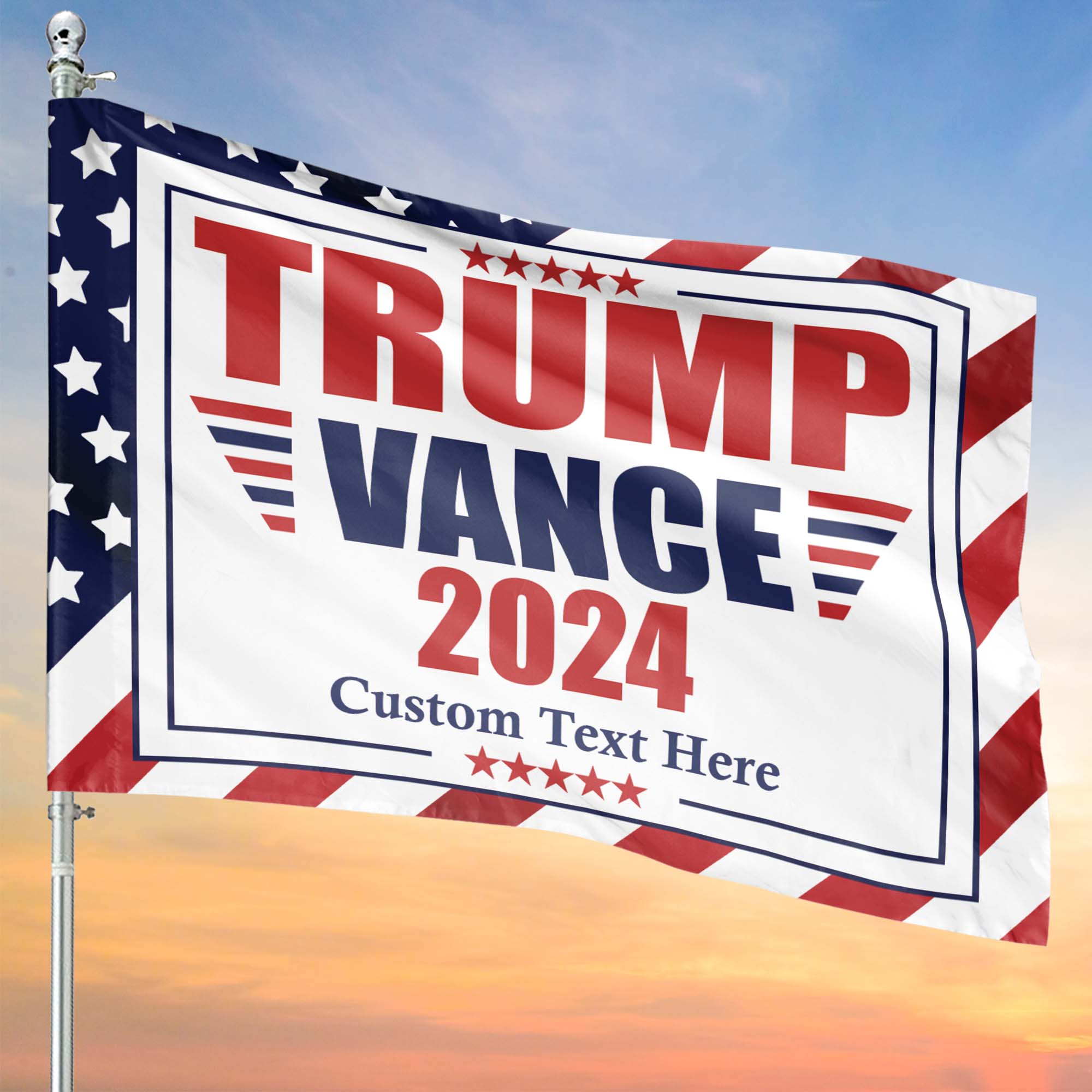 Trump Vance 2024 Flag | Trump 2024 Flag | JD Vance Flag | Trump Supporters Garden Flag House Flag T1181 - GOP