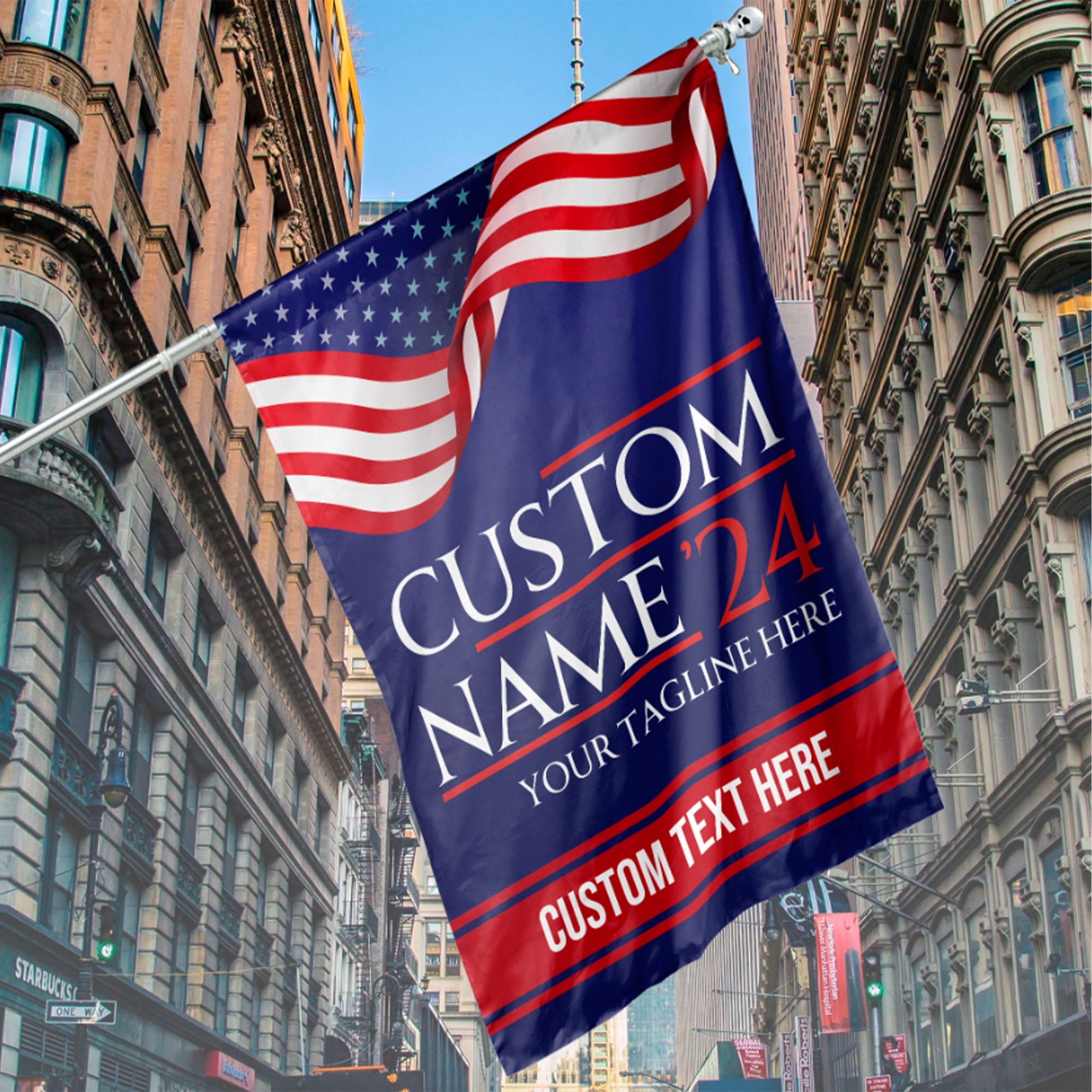 Custom Election Flag | Personalized Election Flag | Custom Name Garden Flag House Flag C1209 - GOP