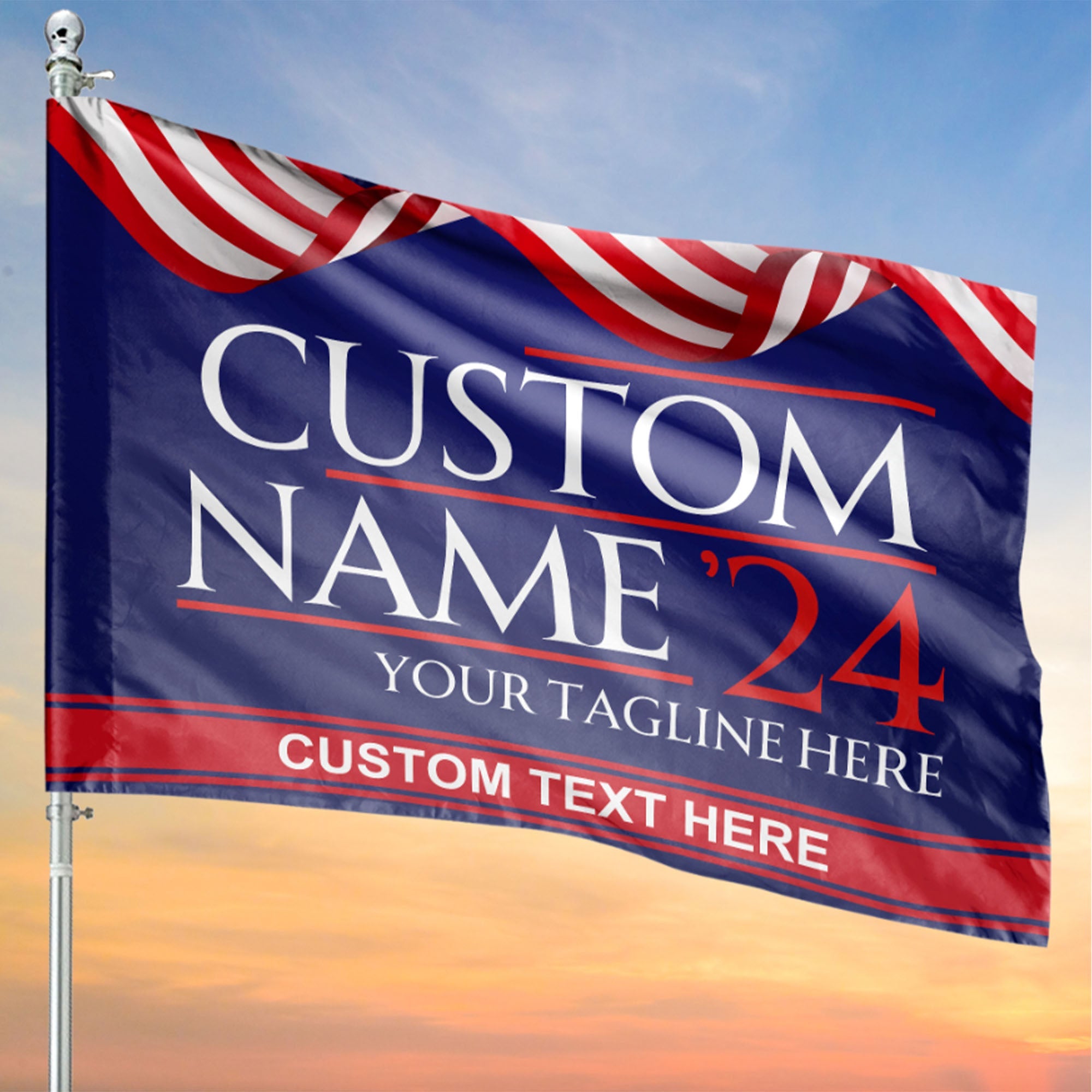 Custom Election Flag | Personalized Election Flag | Custom Name Garden Flag House Flag C1209 - GOP