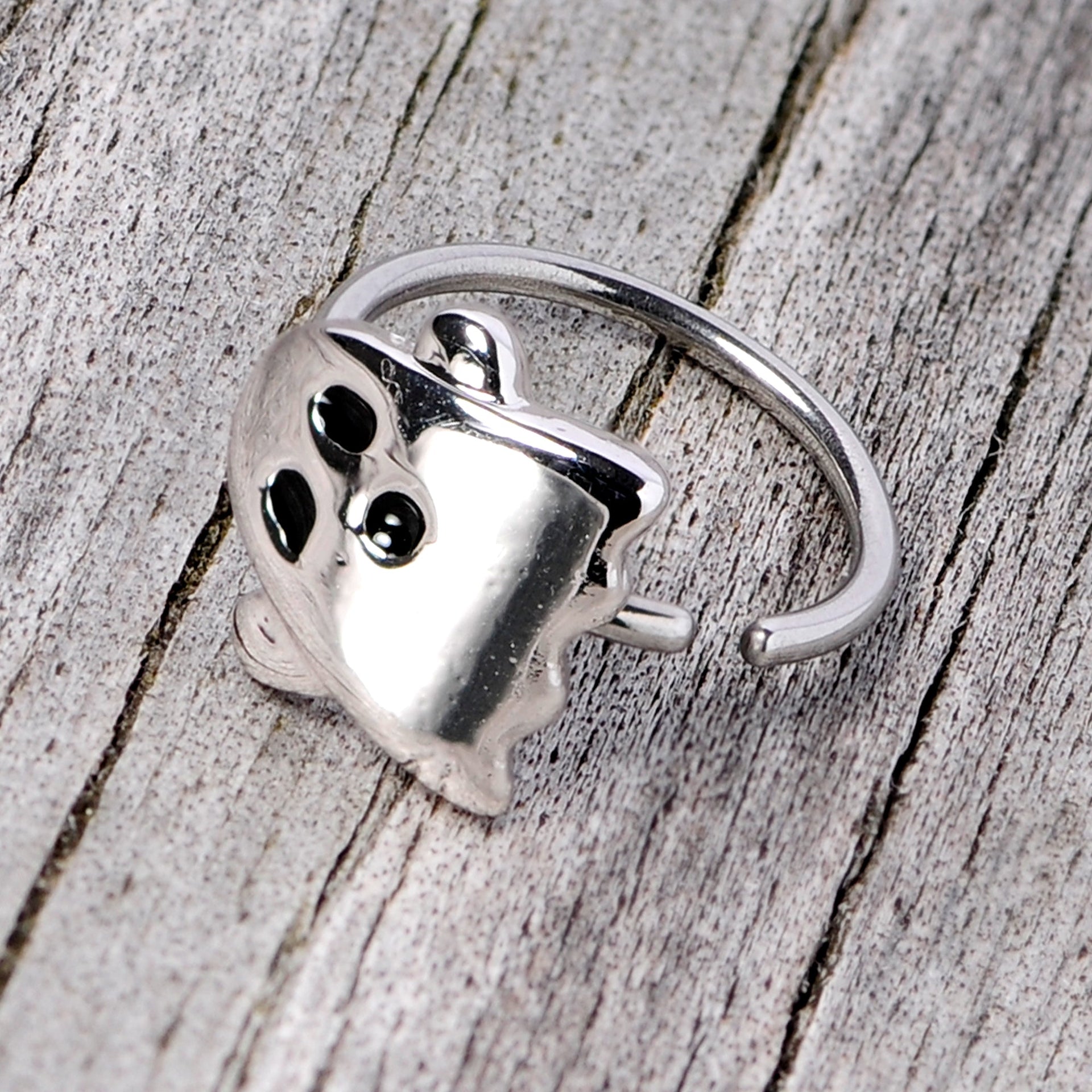 20G 5/16 Scary Boo Ghost Halloween Nose Hoop