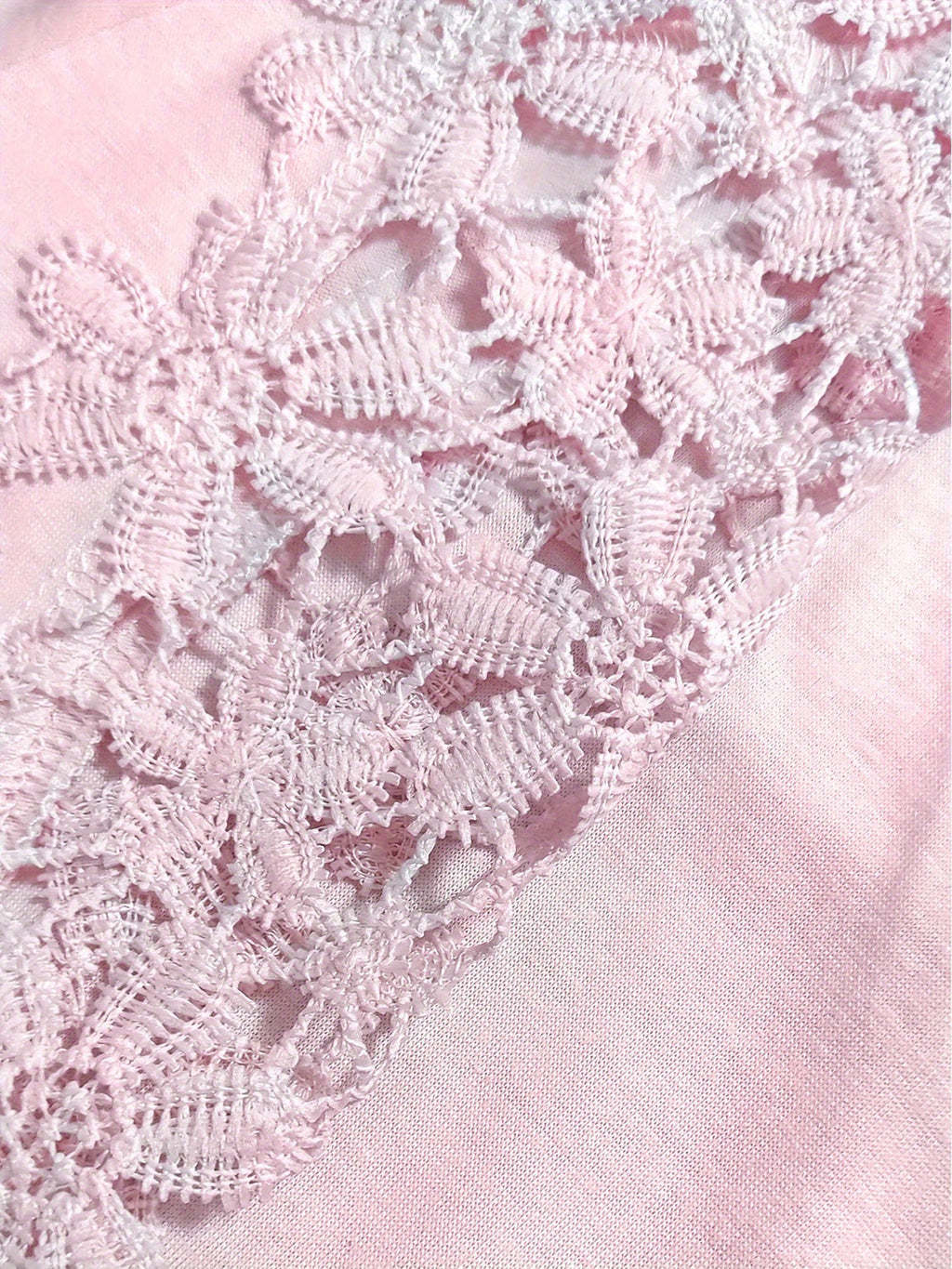 Women's Grey Long Sleeve T-Shirt with Delicate Floral Lace Detail - Image 15