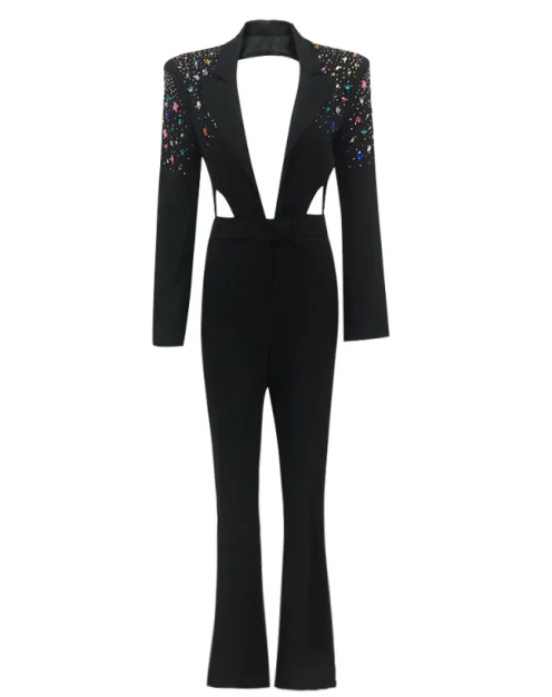 Elegant Long-Sleeve Jumpsuit