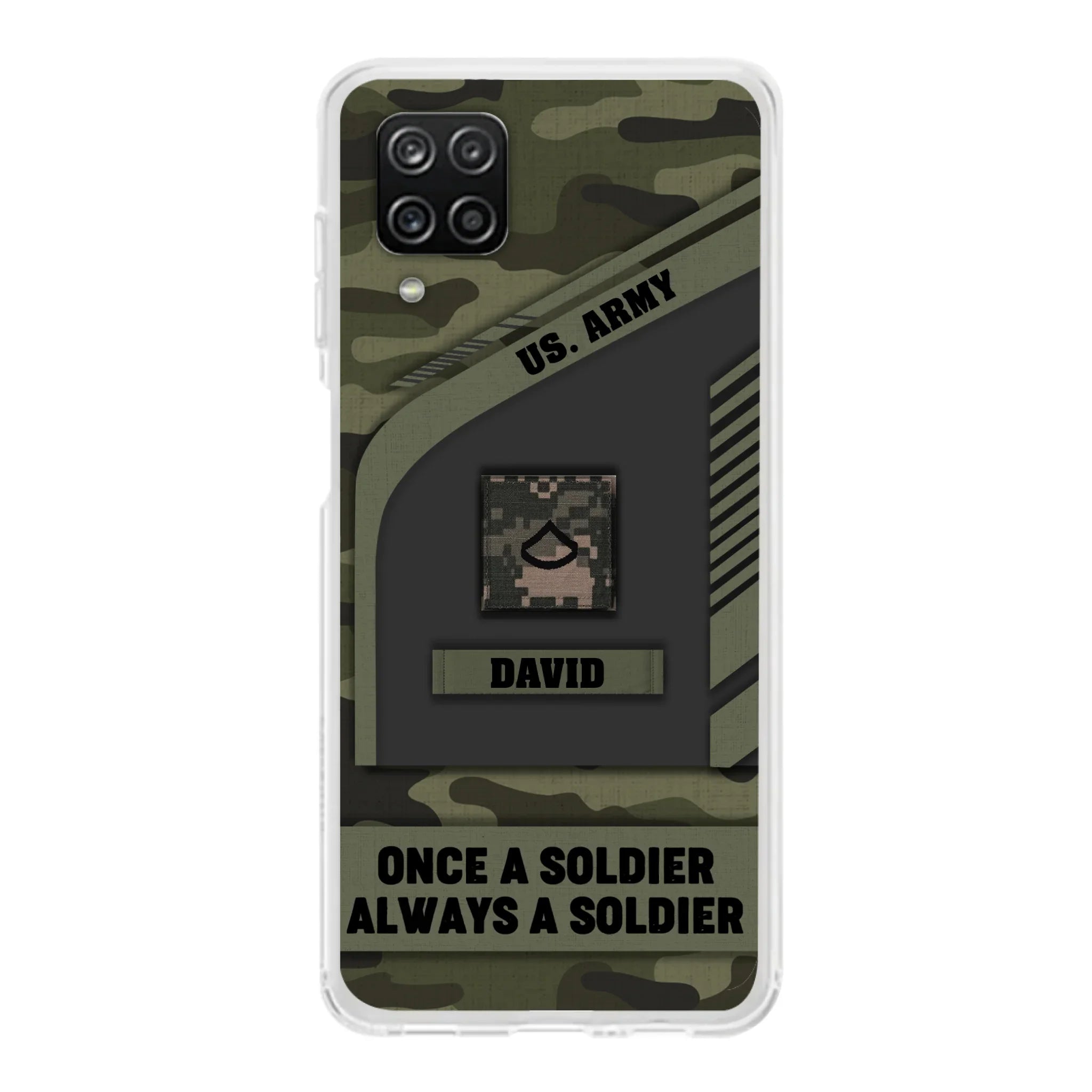Custom Personalized Veteran Phone Case - Gift Idea For Veteran/Veterans Day - Once A Soldier Always A Soldier - Case for iPhone/Samsung