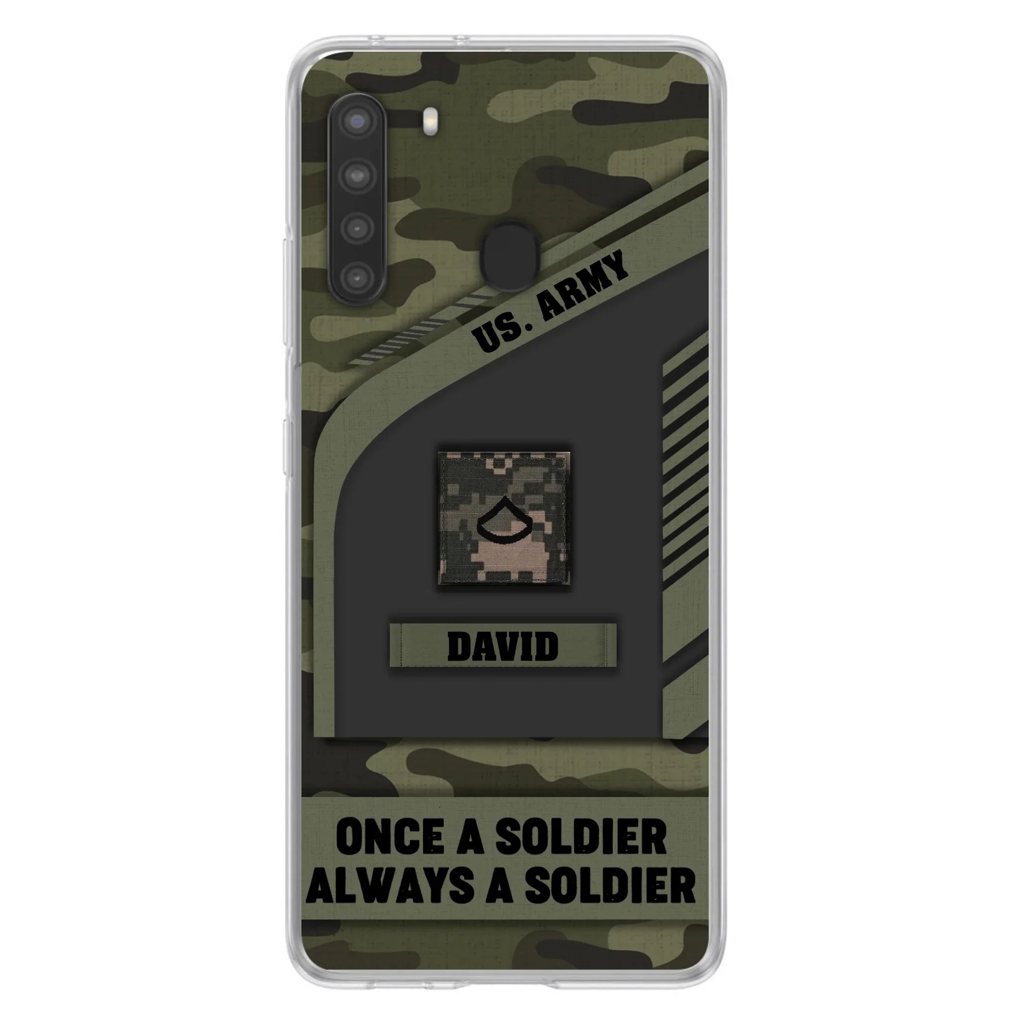 Custom Personalized Veteran Phone Case - Gift Idea For Veteran/Veterans Day - Once A Soldier Always A Soldier - Case for iPhone/Samsung