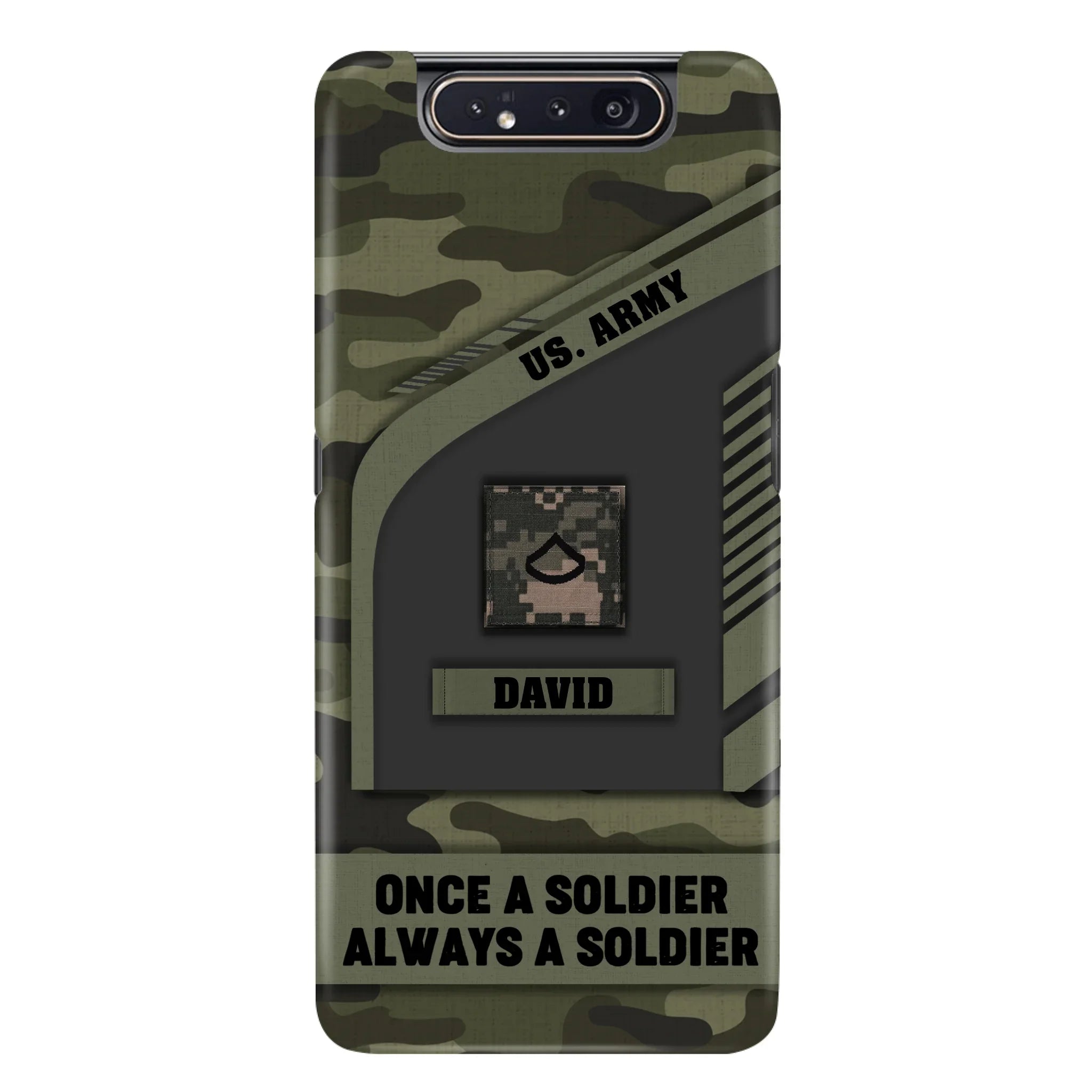 Custom Personalized Veteran Phone Case - Gift Idea For Veteran/Veterans Day - Once A Soldier Always A Soldier - Case for iPhone/Samsung