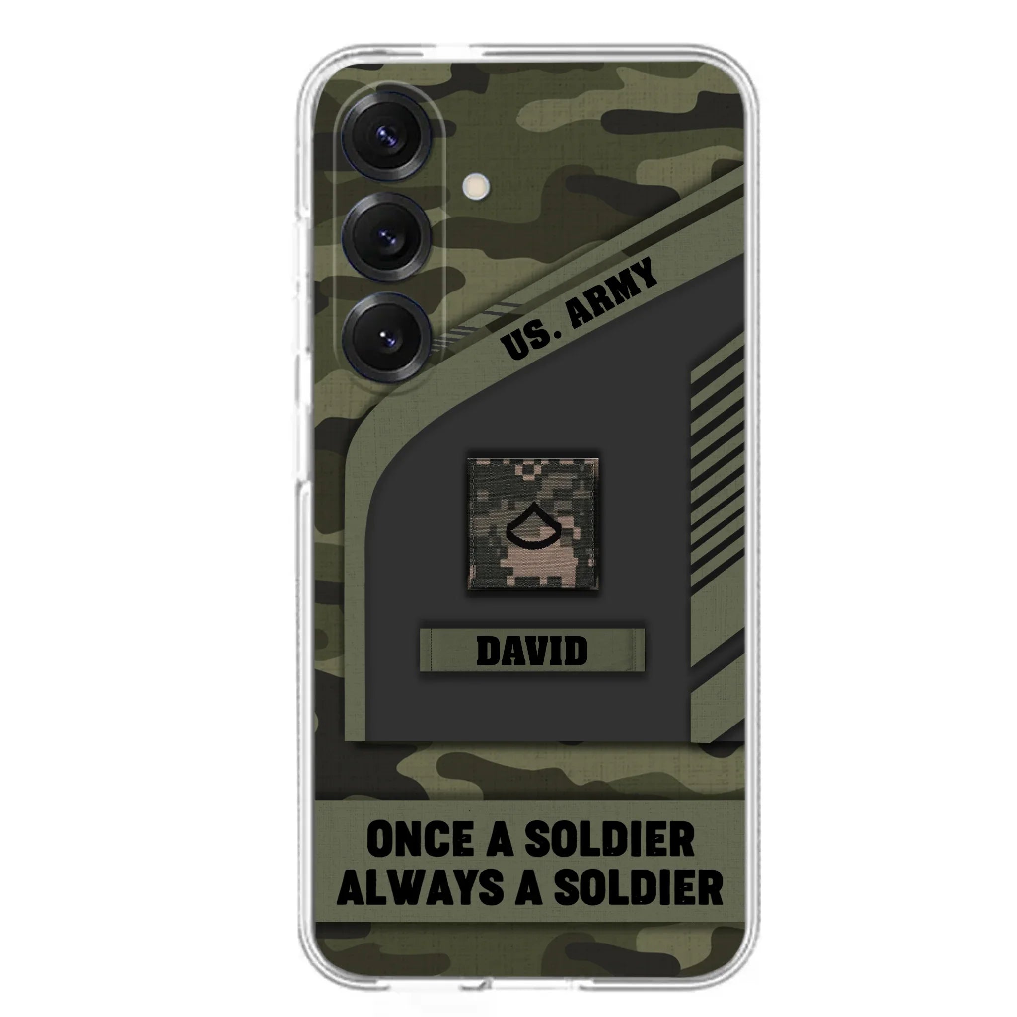 Custom Personalized Veteran Phone Case - Gift Idea For Veteran/Veterans Day - Once A Soldier Always A Soldier - Case for iPhone/Samsung