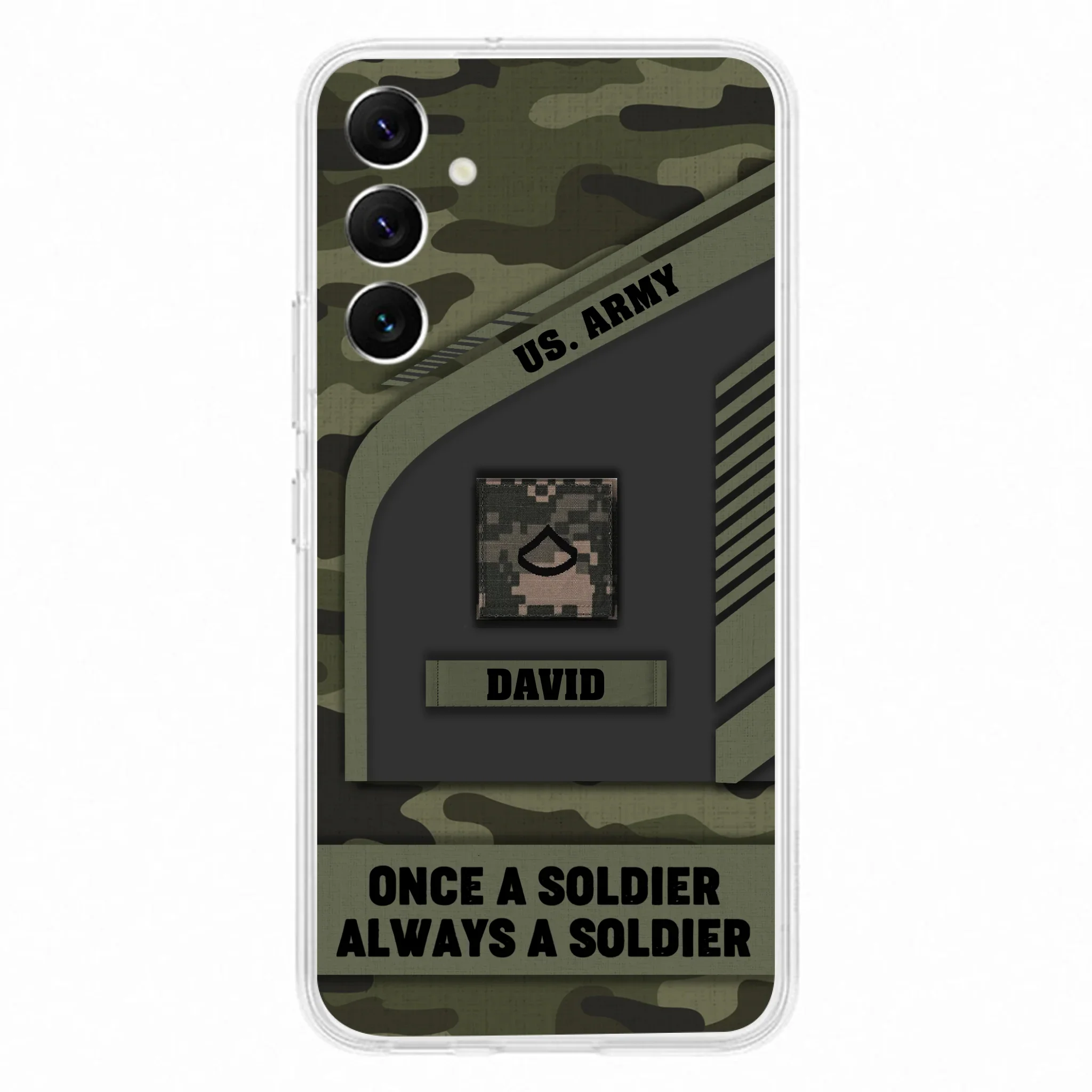 Custom Personalized Veteran Phone Case - Gift Idea For Veteran/Veterans Day - Once A Soldier Always A Soldier - Case for iPhone/Samsung