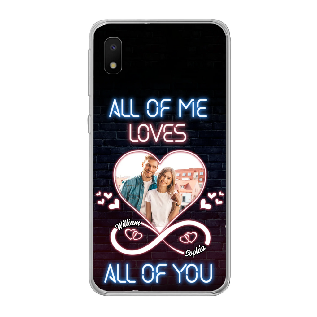 Custom Personalized Couple Photo Phone Case - Christmas Gift Idea For Couple/ Him/ Her - All Of Me Loves All Of You - Case For iPhone/Samsung