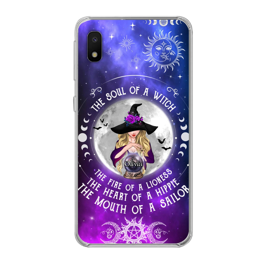 Personalized Witch Phone Case - Halloween Gift Idea For Witch Lovers - The Soul Of A Witch - Case For iPhone/Samsung