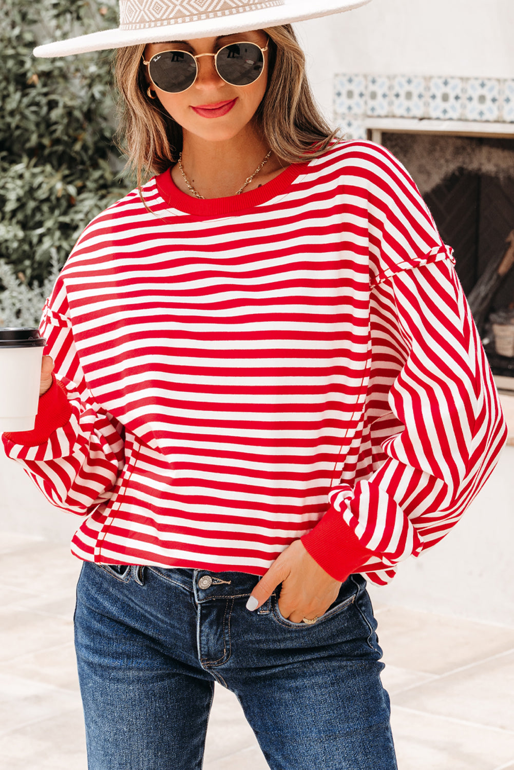 Gracelynn Shoulder Casual Pullover Top