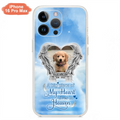 Custom Personalized Memorial Phone Case - Upload Photo - Memorial Gift Idea For Family Member/ Pet Owner - A Big Piece Of My Heart Lives In Heaven - Case For iPhone And Samsung