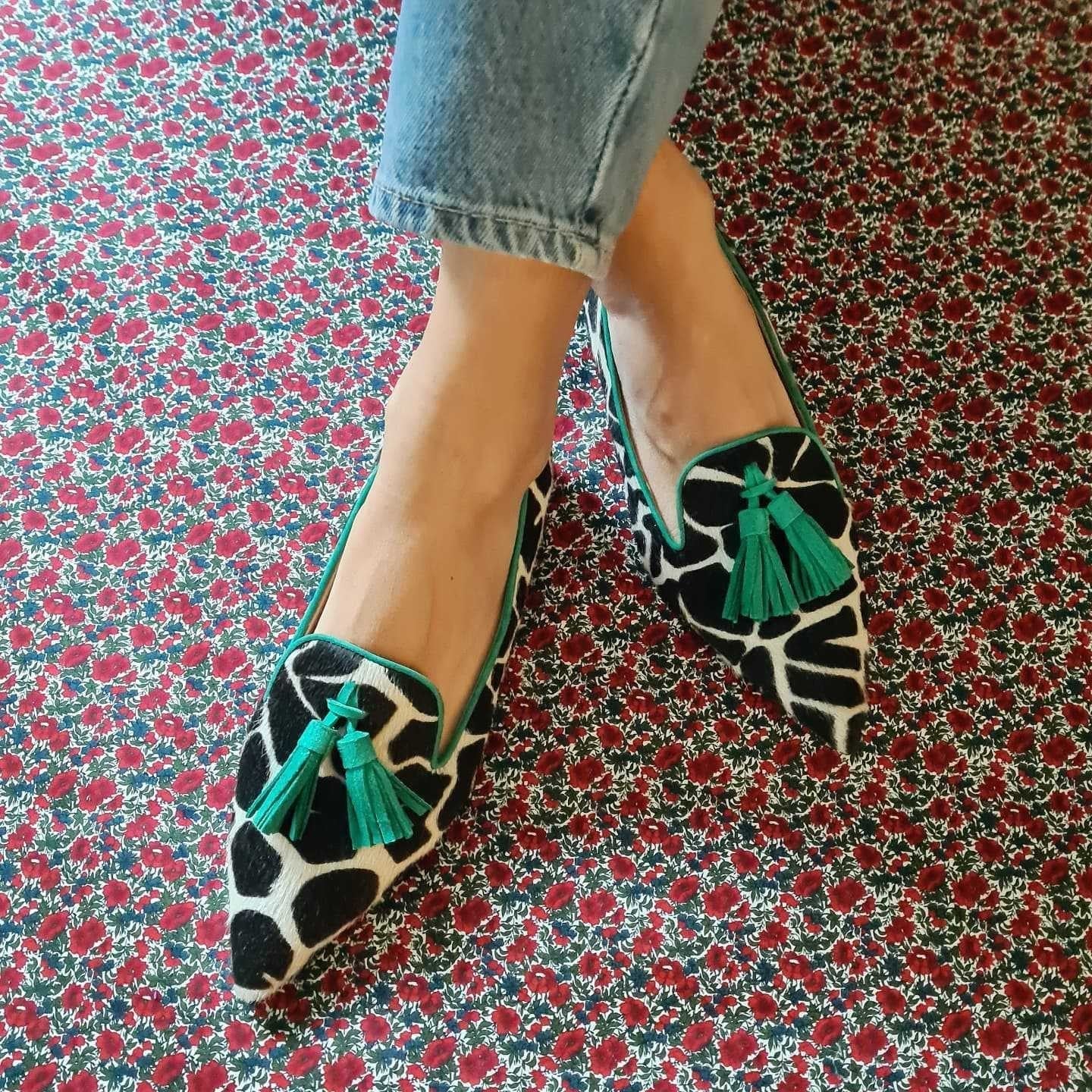 Cow Print Tassel Pumps Women | Casual Slip-On Style