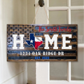 Personalized Family Patriot Wooden Sign - Gift Idea For Family