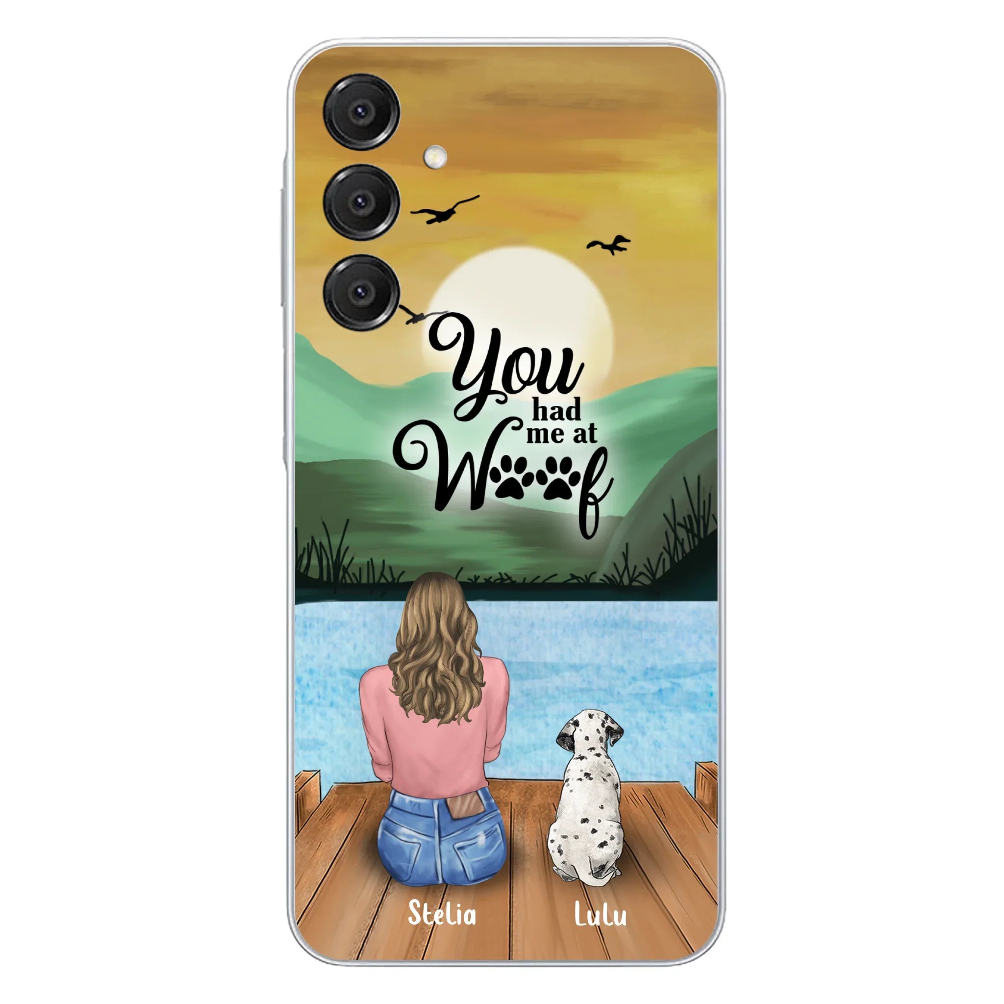 Personalized Dog Mom Phone Case - Gifts For Dog Lover With Up to 4 Dogs - You Had Me At Woof - The New Version for iPhone 16 Series
