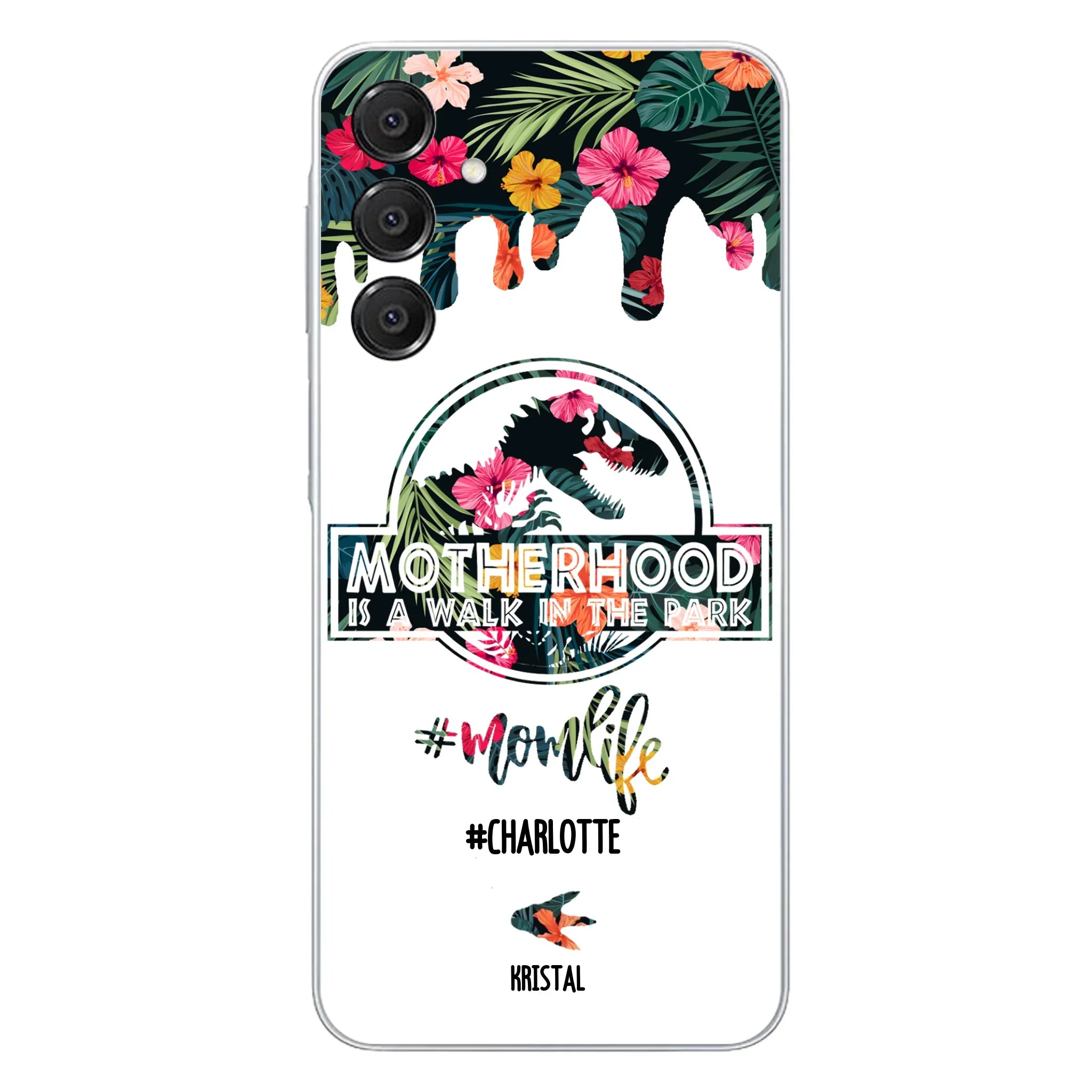 Custom Personalized Mama Dinosaur Phone Case - Best Gift For Mothers - For iPhone And Samsung Phone Case - 2QCGS1