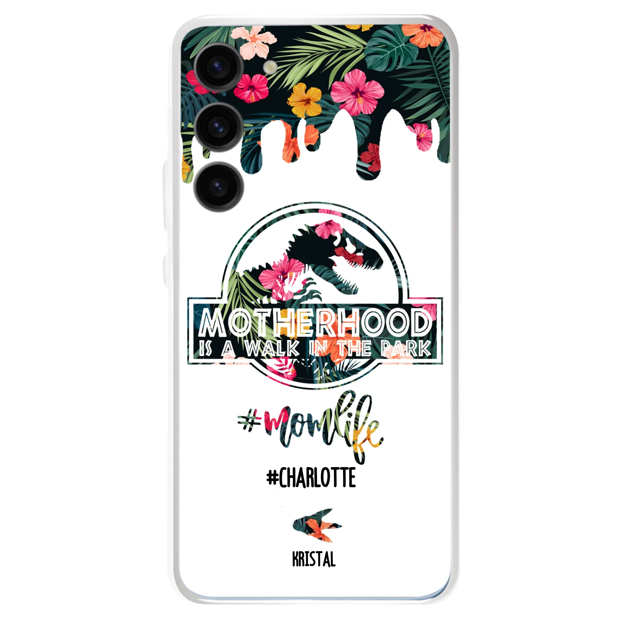Custom Personalized Mama Dinosaur Phone Case - Best Gift For Mothers - For iPhone And Samsung Phone Case - 2QCGS1