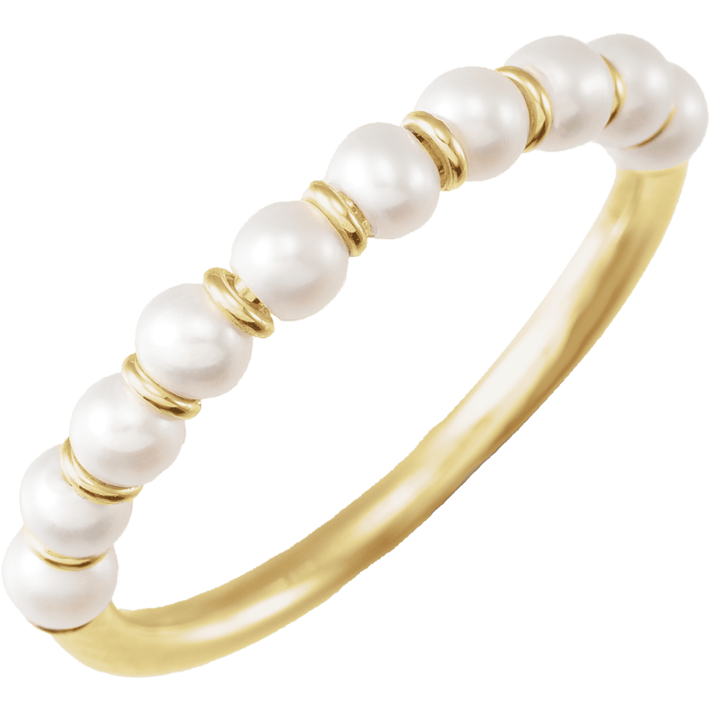 Éveline 14K Gold Freshwater Pearl Ring