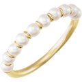 Éveline 14K Gold Freshwater Pearl Ring